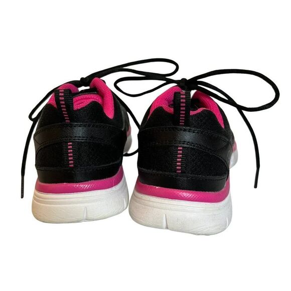Ryka Divine Black and Pink Lace Up Sneakers - Picture 4 of 6